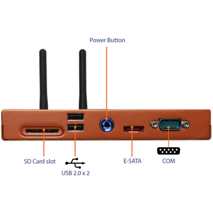 AOpen Digital Engine DE3250S Desktop Computer - Intel Celeron N2840 2.16 GHz - 8 GB RAM DDR3L SDRAM - Slim PC