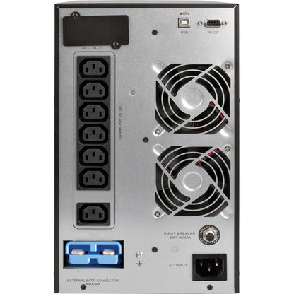 Tripp Lite SmartOnline 230V 2kVA 1800W On-Line Double-Conversion UPS Tower Extended Run Network Card Options LCD USB DB9