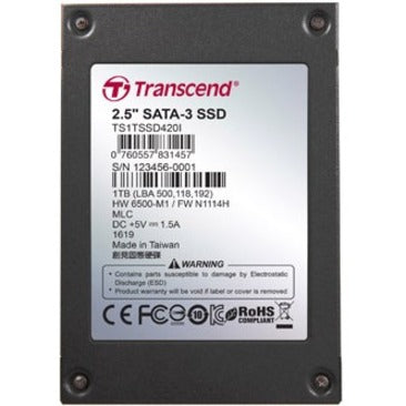 Transcend 512 GB Solid State Drive - 2.5" Internal - SATA (SATA/600)
