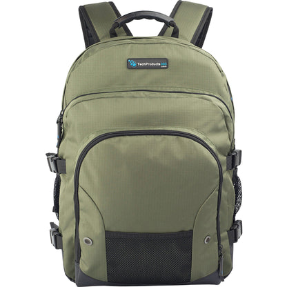 TechProducts360 Tech Pack Carrying Case Notebook - Green