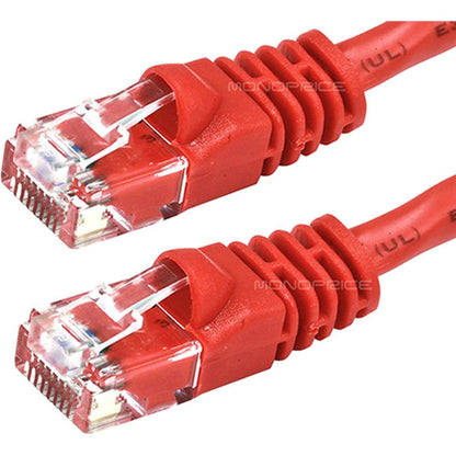 Monoprice Cat6 24AWG UTP Ethernet Network Patch Cable 75ft Red