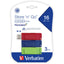 16GB Store 'n' Go&reg; USB Flash Drive - 3pk - Red Green Blue