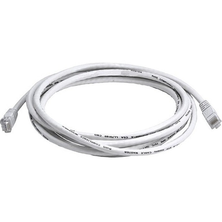 Monoprice Cat6 24AWG UTP Ethernet Network Patch Cable 10ft White