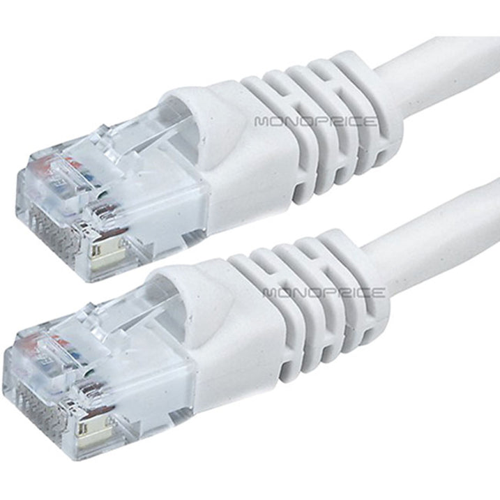 Monoprice Cat6 24AWG UTP Ethernet Network Patch Cable 6-inch White