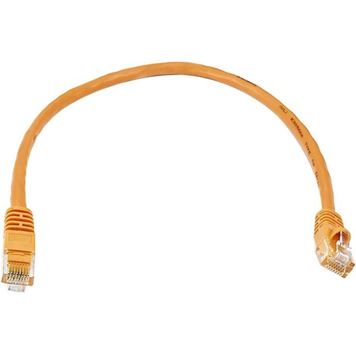 Monoprice Cat6 24AWG UTP Ethernet Network Patch Cable 1ft Orange
