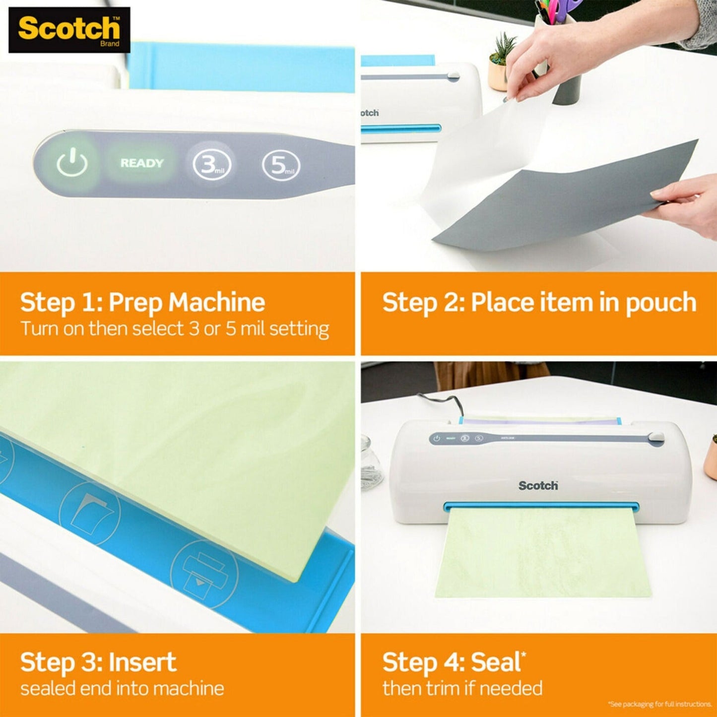 Scotch Thermal Laminating Pouches