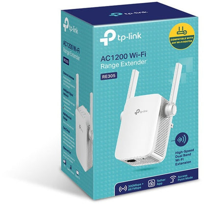 TP-Link RE305 Dual Band IEEE 802.11ac 1.17 Gbit/s Wireless Range Extender