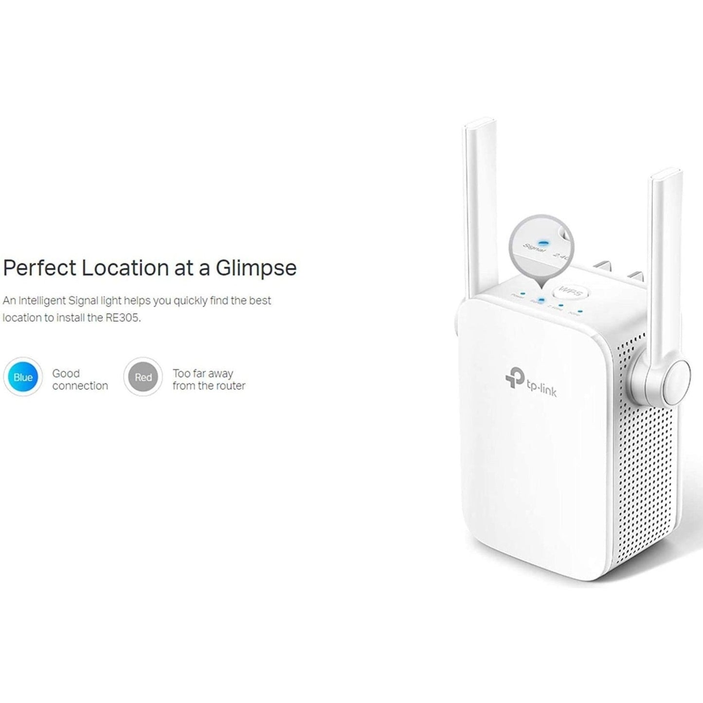 TP-Link RE305 Dual Band IEEE 802.11ac 1.17 Gbit/s Wireless Range Extender