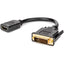 Rocstor HDMI to DVI-D Video Cable Adapter - 8in - HDMI Female to DVI Male