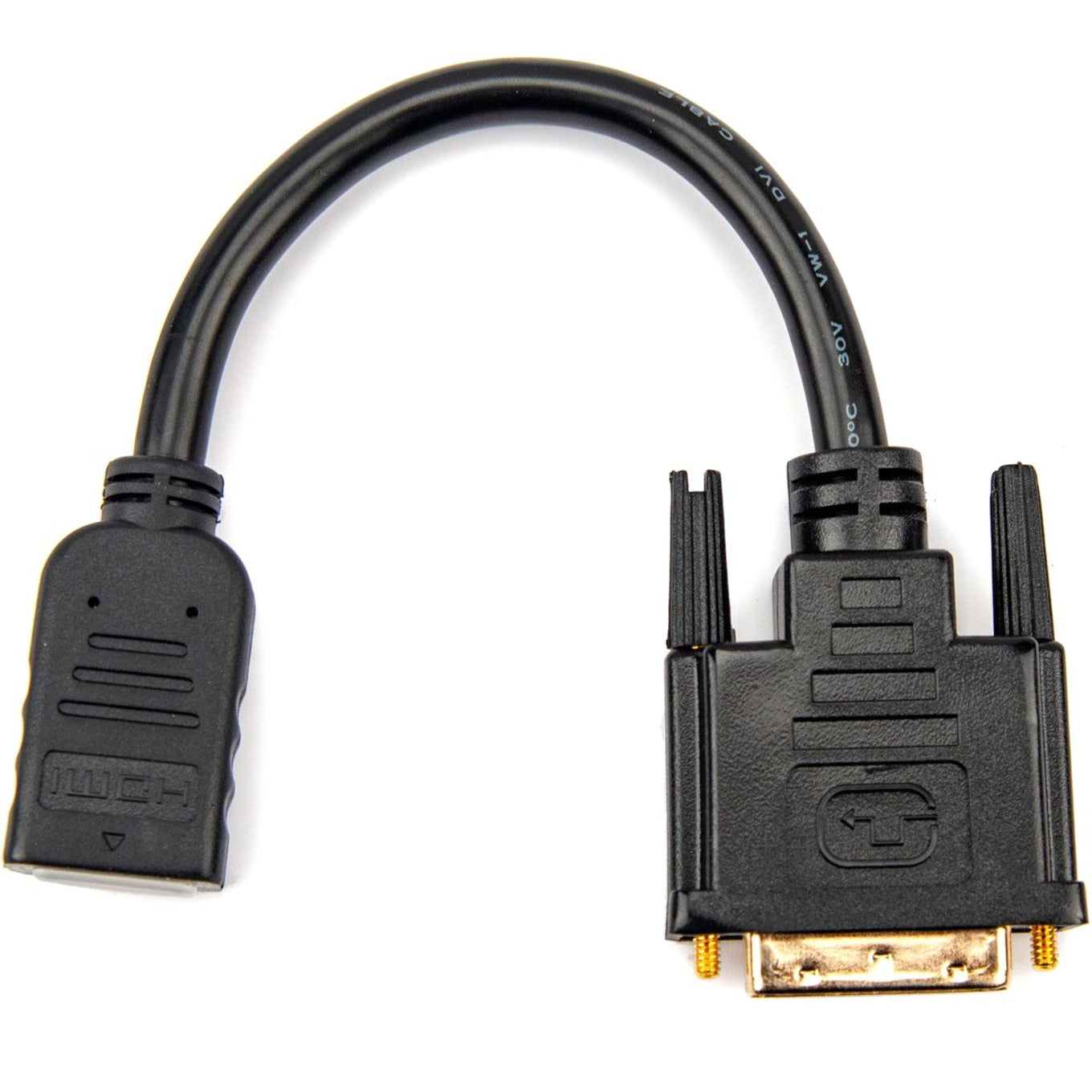 Rocstor HDMI to DVI-D Video Cable Adapter - 8in - HDMI Female to DVI Male