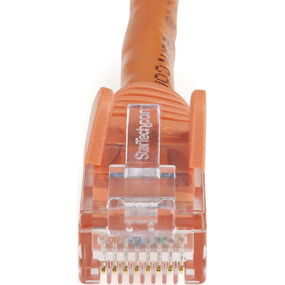 StarTech.com 8ft CAT6 Ethernet Cable - Orange Snagless Gigabit - 100W PoE UTP 650MHz Category 6 Patch Cord UL Certified Wiring/TIA