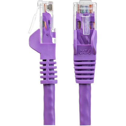 StarTech.com 9ft CAT6 Ethernet Cable - Purple Snagless Gigabit - 100W PoE UTP 650MHz Category 6 Patch Cord UL Certified Wiring/TIA