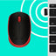 Logitech M170 Wireless Compact Mouse (Red)