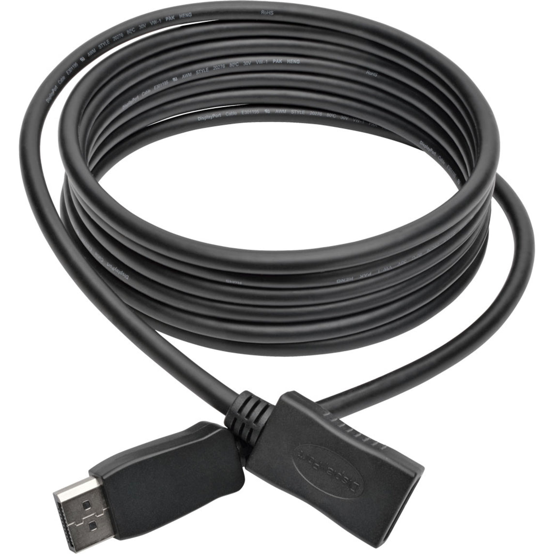 Tripp Lite DisplayPort Extension Cable with Latch 4K @ 60 Hz HDCP 2.2 (M/F)10 ft. (3.05 m)