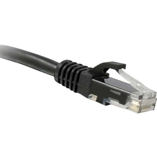 12FT CAT6 BLACK SNAGLESS BOOTED