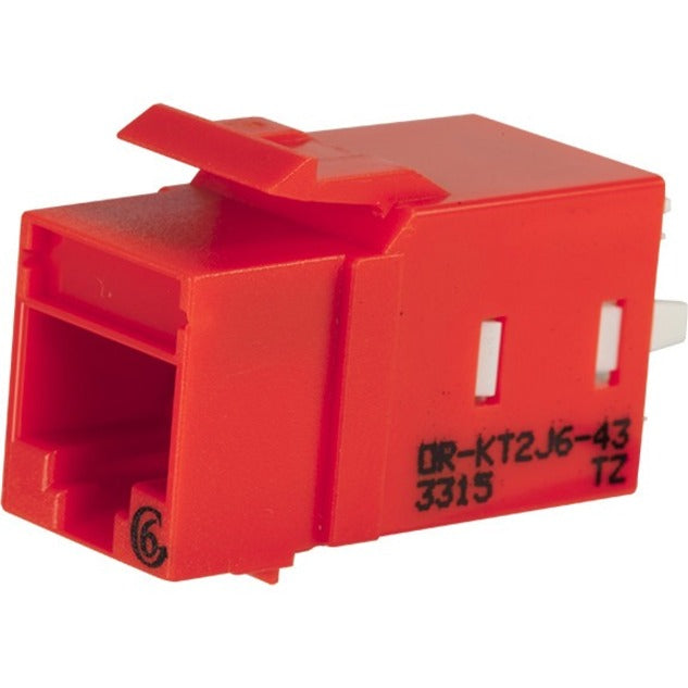 Ortronics Category 6 Keystone Jack Lacing Cap Termination Orange