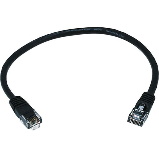 Monoprice Cat5e 24AWG UTP Ethernet Network Patch Cable 1ft Black