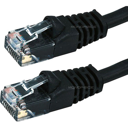 Monoprice Cat5e 24AWG UTP Ethernet Network Patch Cable 1ft Black