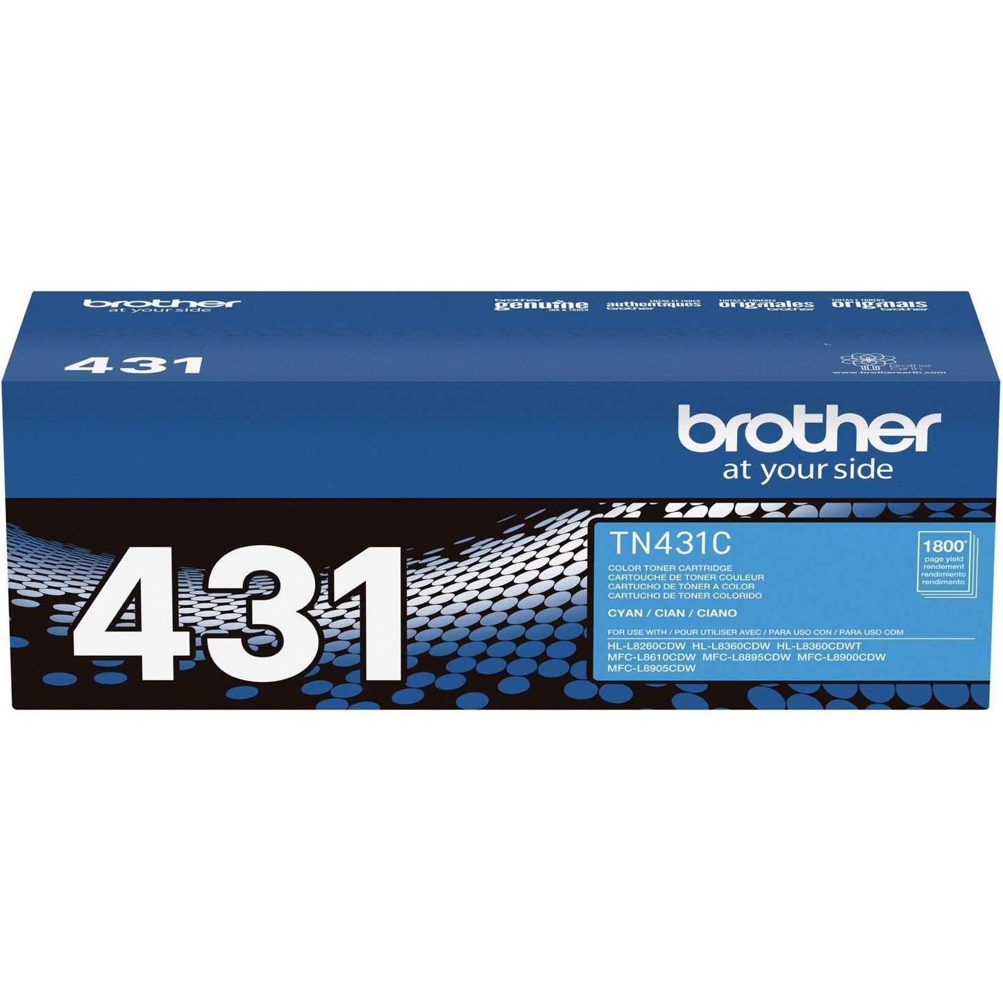 Brother TN431C Original Standard Yield Laser Toner Cartridge - Cyan - 1 Each