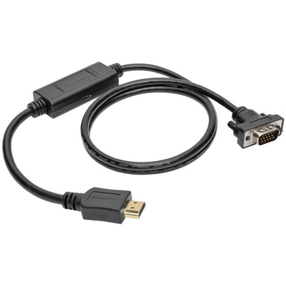 Tripp Lite HDMI to VGA Active Adapter Cable (HDMI to Low-Profile HD15 M/M) 3 ft. (0.9 m)