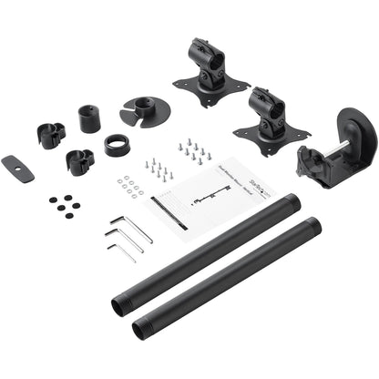 StarTech.com Desk Mount Dual Monitor Mount Vertical Steel Dual Monitor Arm For VESA Mount Monitors up to 27" (22lb/10kg) Adjustable