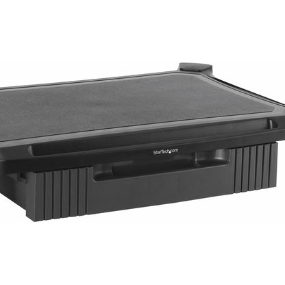 StarTech.com Adjustable Monitor Riser Large Drawer Monitors up to 32" (22lb/10kg) Adjustable Height Desk Monitor Stand