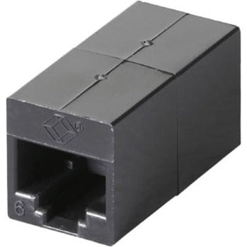 Black Box Cat.6 Coupler - Unhielded Straight-Pin Black