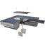 Wiremold OFR Series Overfloor Raceway 4 Inch Poke-Thru Transition