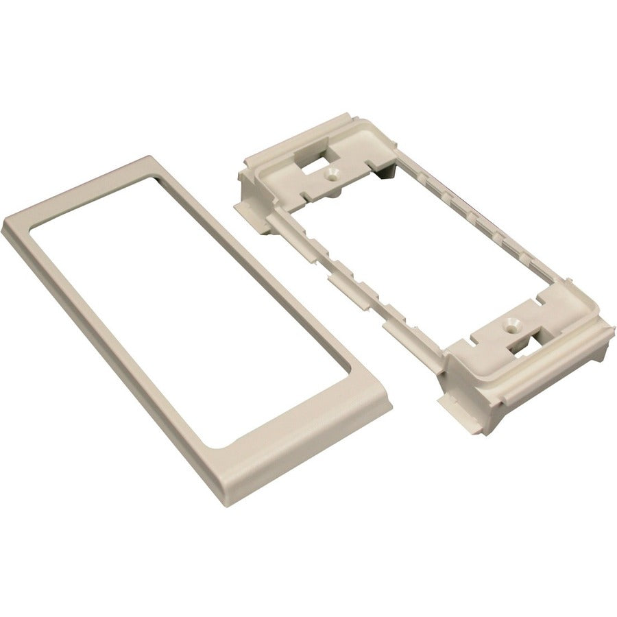 Wiremold CableSmart 40N2F31V Mounting Bracket for Communication Module Cable Raceway Faceplate Power Equipment - Ivory