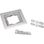 Wiremold Omnibox Single Gang Rectangular Aluminum Carpet/Tile Flange