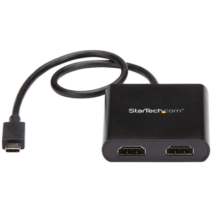 StarTech.com USB-C to Dual HDMI Adapter USB Type-C Multi-Monitor MST Hub Dual 4K 30Hz HDMI Laptop Display Extender/Splitter Windows