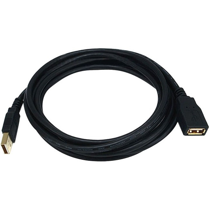 Monoprice 10ft USB 2.0 A Male to A Female Extension 28/24AWG Cable (Gold Plated)