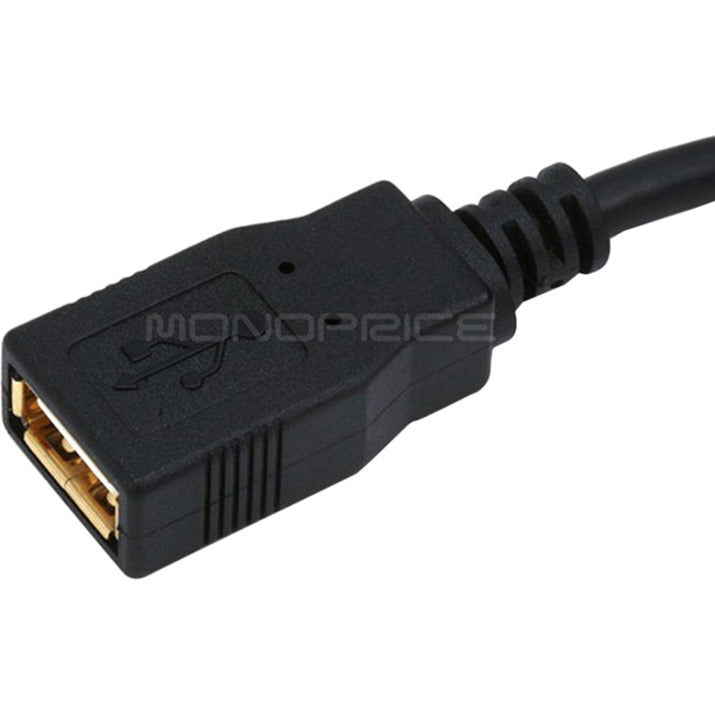 Monoprice 10ft USB 2.0 A Male to A Female Extension 28/24AWG Cable (Gold Plated)
