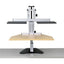 Ergo Desktop Dual Kangaroo Sit and Stand Workstation Maple Fully Assembled