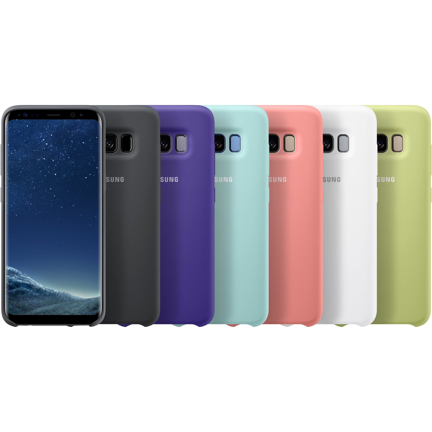 Samsung Galaxy S8 Silicone Cover Green