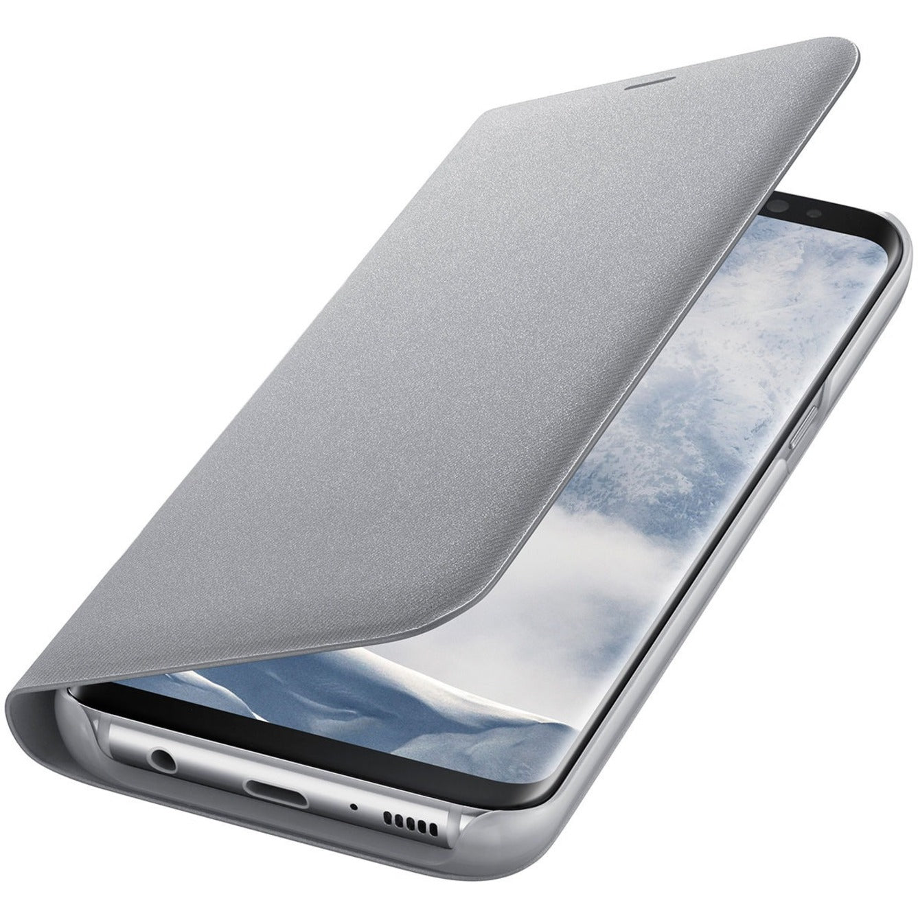 Samsung Carrying Case (Wallet) Smartphone Credit Card Money - Silver