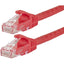 Monoprice FLEXboot Series Cat5e 24AWG UTP Ethernet Network Patch Cable 50ft Red