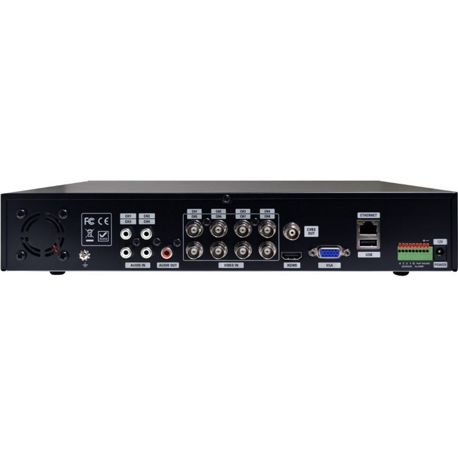 Speco 8 Channel High Megapixel HD-TVI DVR - 4 TB HDD
