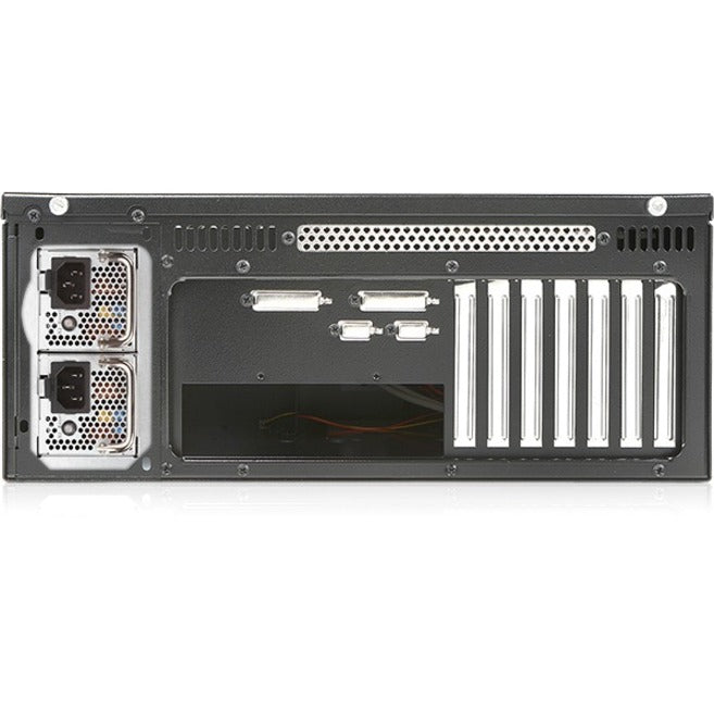 iStarUSA 4U Rugged 15" Compact Rackmount Chassis with 500W Redundant Power Supply