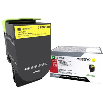 Lexmark Unison Original Standard Yield Laser Toner Cartridge - Yellow Pack