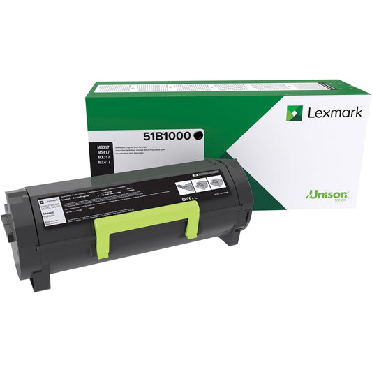 Lexmark Original Laser Toner Cartridge - Black - 1 Each