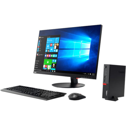 Lenovo ThinkCentre M710q 10MQS0GP00 Desktop Computer - Intel Core i7 7th Gen i7-7700T 2.90 GHz - 16 GB RAM DDR4 SDRAM - 256 GB SSD - Tiny