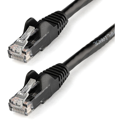 StarTech.com 12ft CAT6 Ethernet Cable - Black Snagless Gigabit - 100W PoE UTP 650MHz Category 6 Patch Cord UL Certified Wiring/TIA