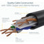 StarTech.com 12ft CAT6 Ethernet Cable - Black Snagless Gigabit - 100W PoE UTP 650MHz Category 6 Patch Cord UL Certified Wiring/TIA