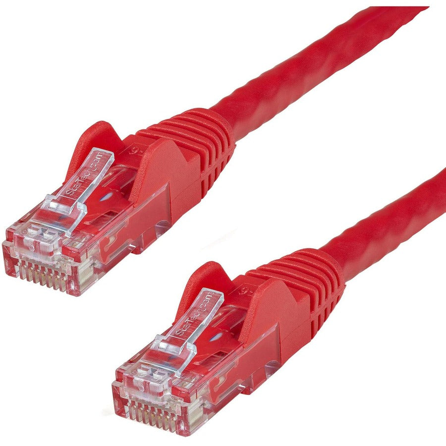 StarTech.com 125ft CAT6 Ethernet Cable - Red Snagless Gigabit - 100W PoE UTP 650MHz Category 6 Patch Cord UL Certified Wiring/TIA