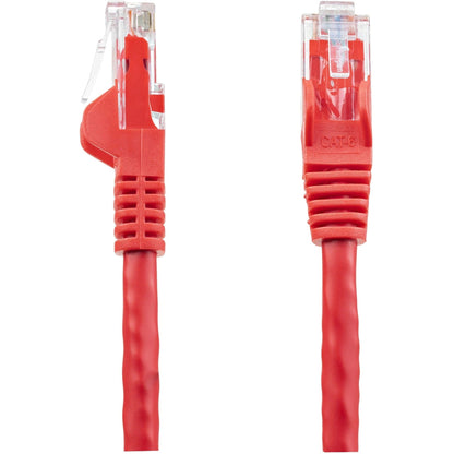 StarTech.com 125ft CAT6 Ethernet Cable - Red Snagless Gigabit - 100W PoE UTP 650MHz Category 6 Patch Cord UL Certified Wiring/TIA