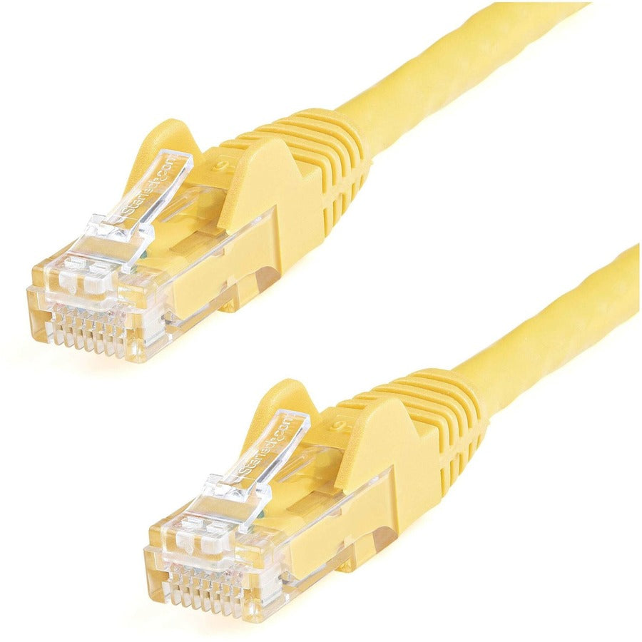 StarTech.com 12ft CAT6 Ethernet Cable - Yellow Snagless Gigabit - 100W PoE UTP 650MHz Category 6 Patch Cord UL Certified Wiring/TIA