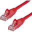 StarTech.com 14ft CAT6 Ethernet Cable - Red Snagless Gigabit - 100W PoE UTP 650MHz Category 6 Patch Cord UL Certified Wiring/TIA