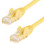 StarTech.com 1ft CAT6 Ethernet Cable - Yellow Snagless Gigabit - 100W PoE UTP 650MHz Category 6 Patch Cord UL Certified Wiring/TIA