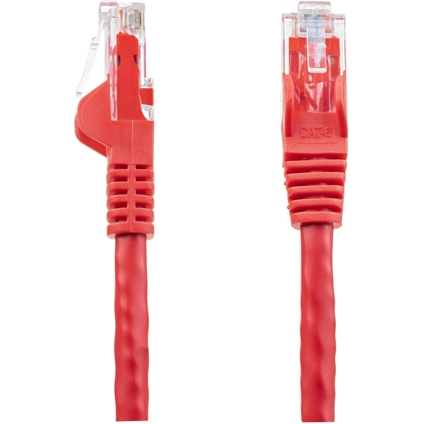 StarTech.com 1ft CAT6 Ethernet Cable - Red Snagless Gigabit - 100W PoE UTP 650MHz Category 6 Patch Cord UL Certified Wiring/TIA